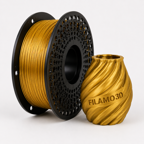 Filamento PLA Effetto Metallo 1,75mm 1kg per Stampante 3D - Filamo3D - 3 Colori Disponibili